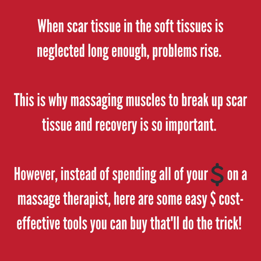 when scar tissue in the soft tissue is neglected enough, problems arise.