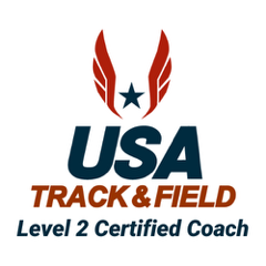 USA track and field level 2 certified coach official logo